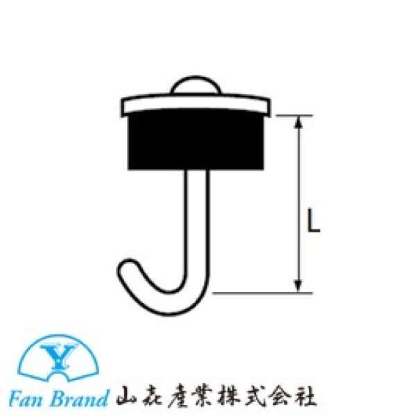 画像1: 701-2900　ステンレスワンタッチフック　シルバー　29mm　（100本入） (1)